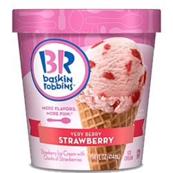 strawberry ice cream (500 grm)